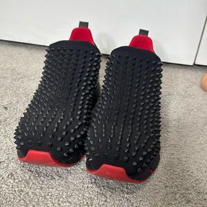 Christian Louboutin Spike Sock cloth trainers SIZE Men US 8, have been worn
